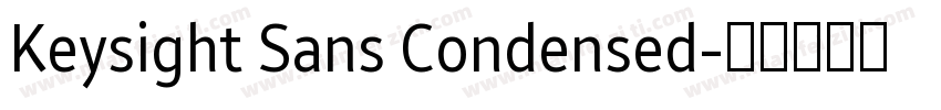 Keysight Sans Condensed字体转换